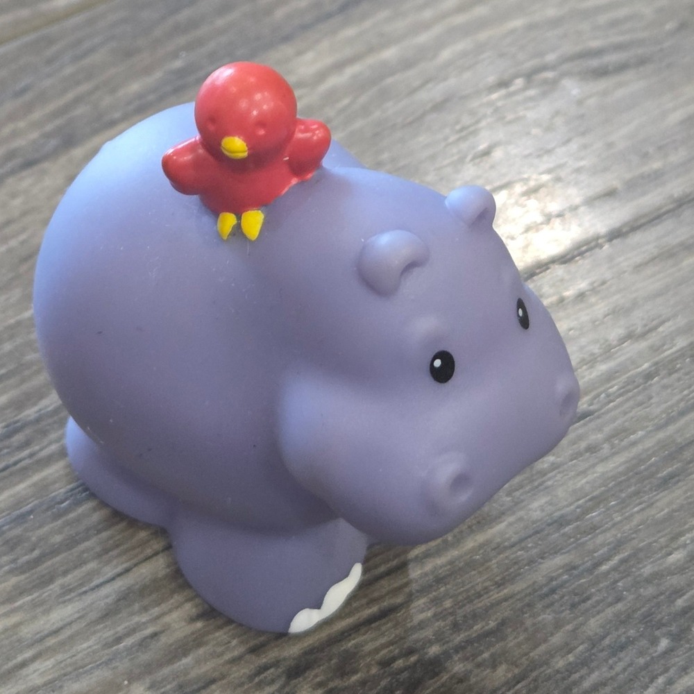 Fisher-Price Little People Hippo Bird Toy Figure Plastic Vintage Collectible